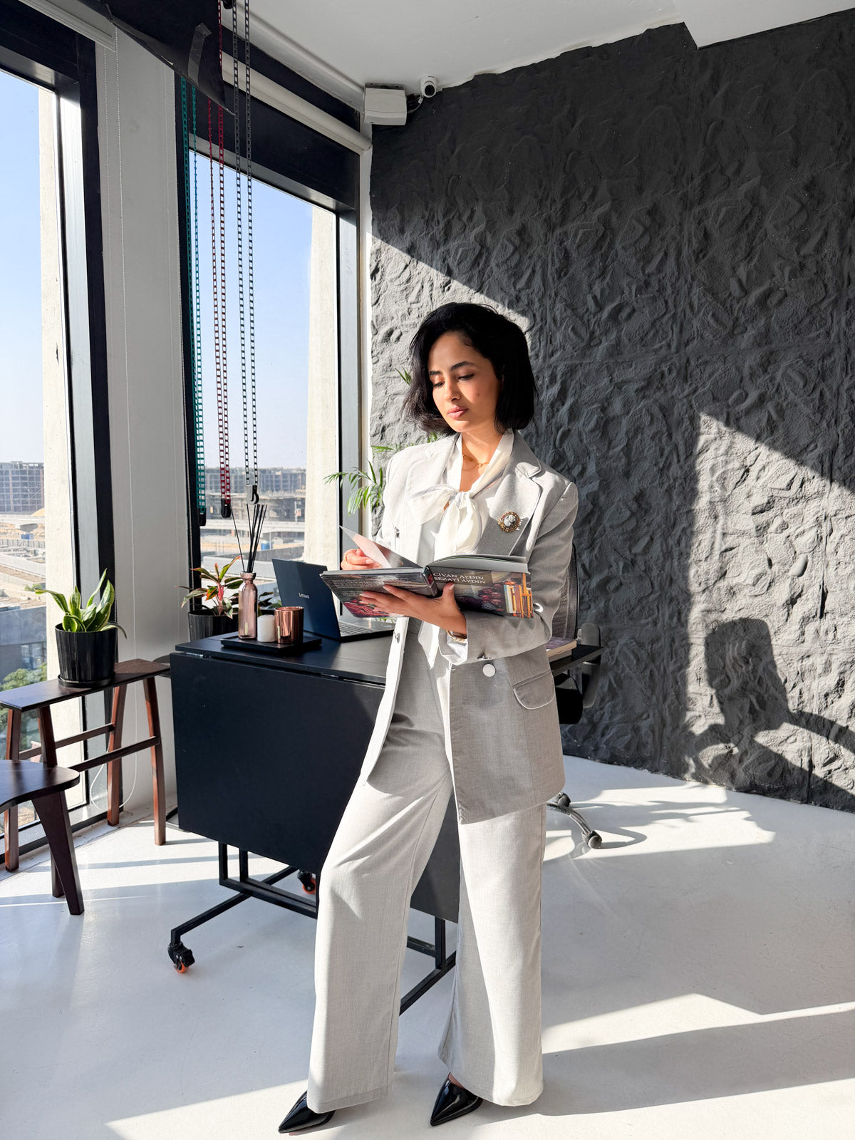 The Unconventional Grey Suit