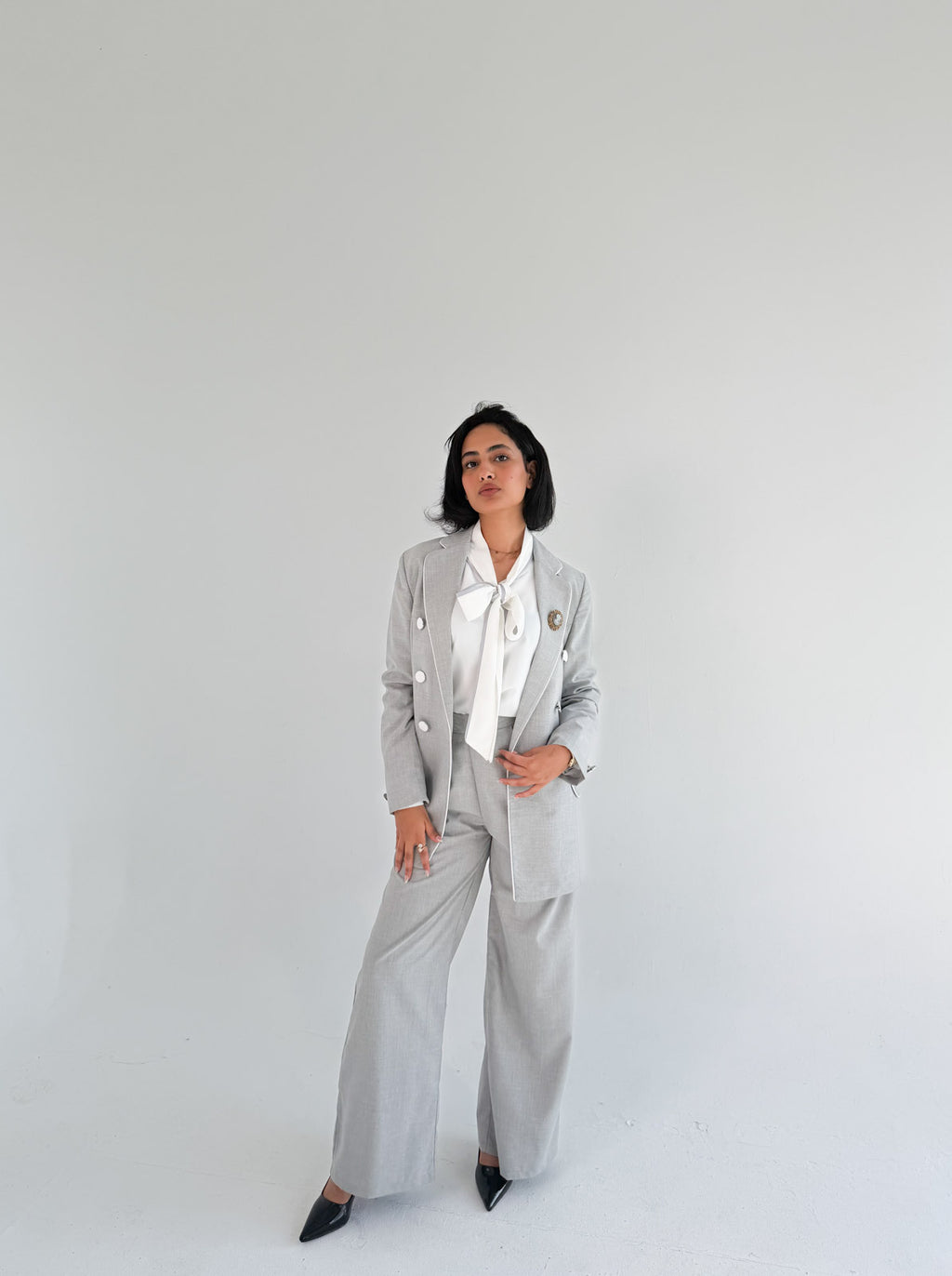 The Unconventional Grey Suit