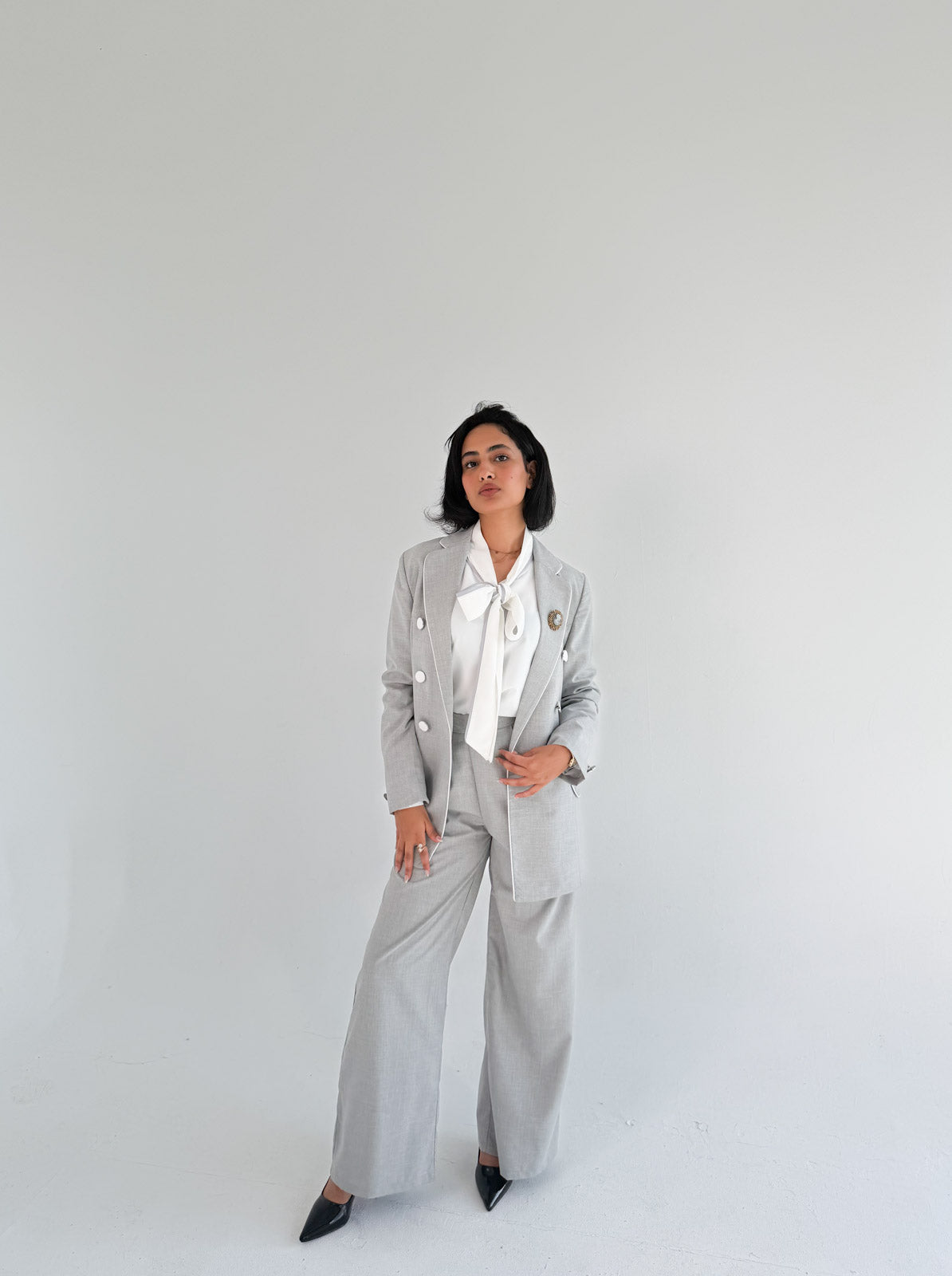 The Unconventional Grey Suit