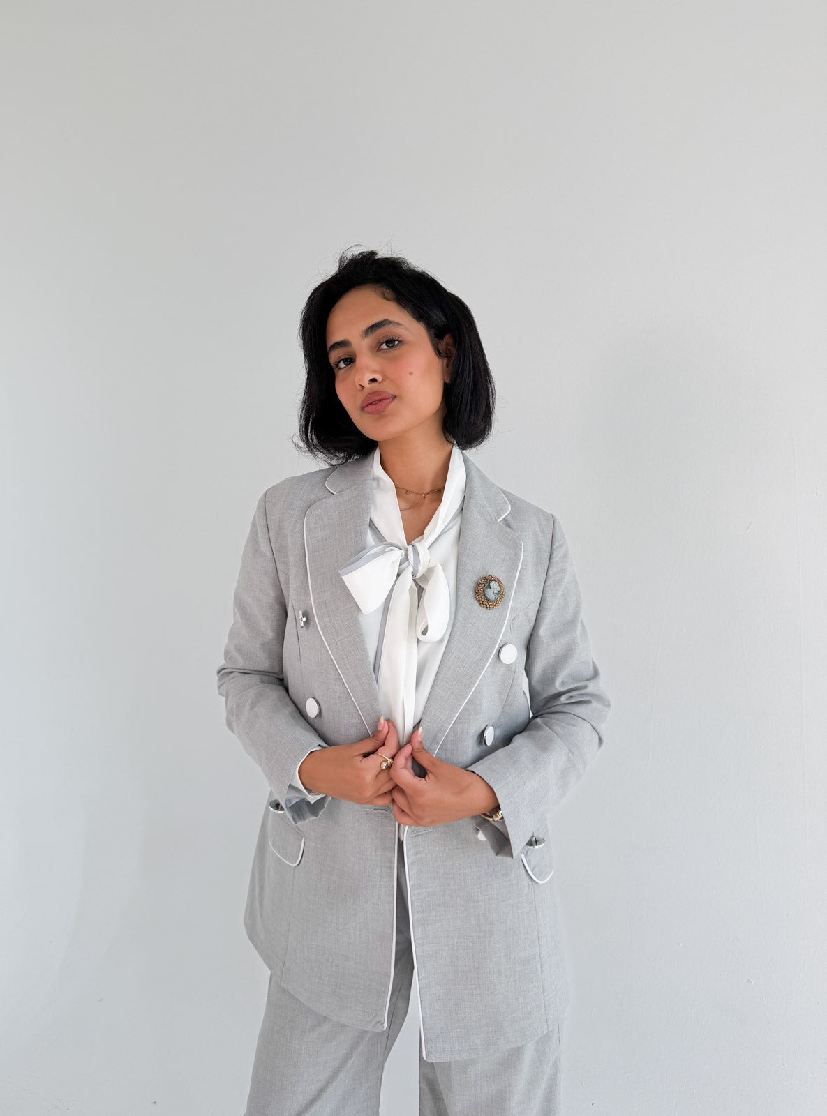 The Unconventional Grey Suit