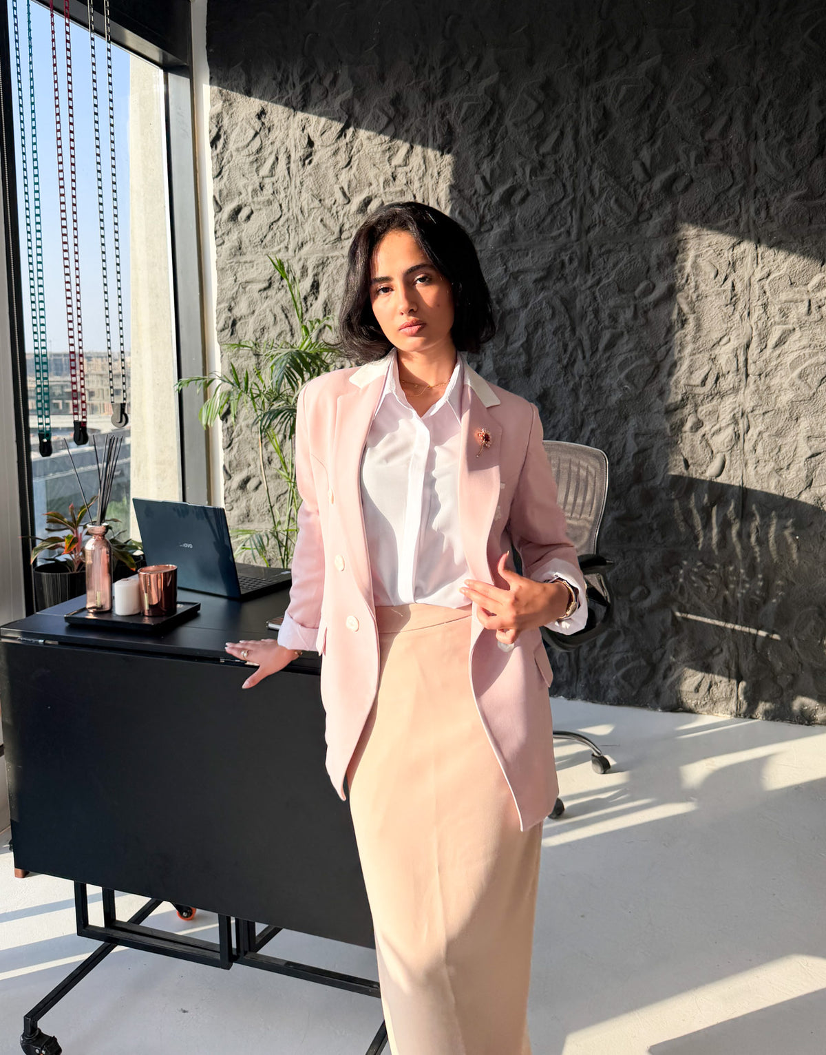 Cashmere & Off-White Blazer