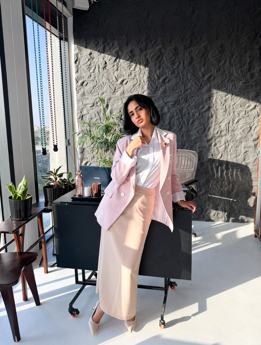 Cashmere & Off-White Blazer