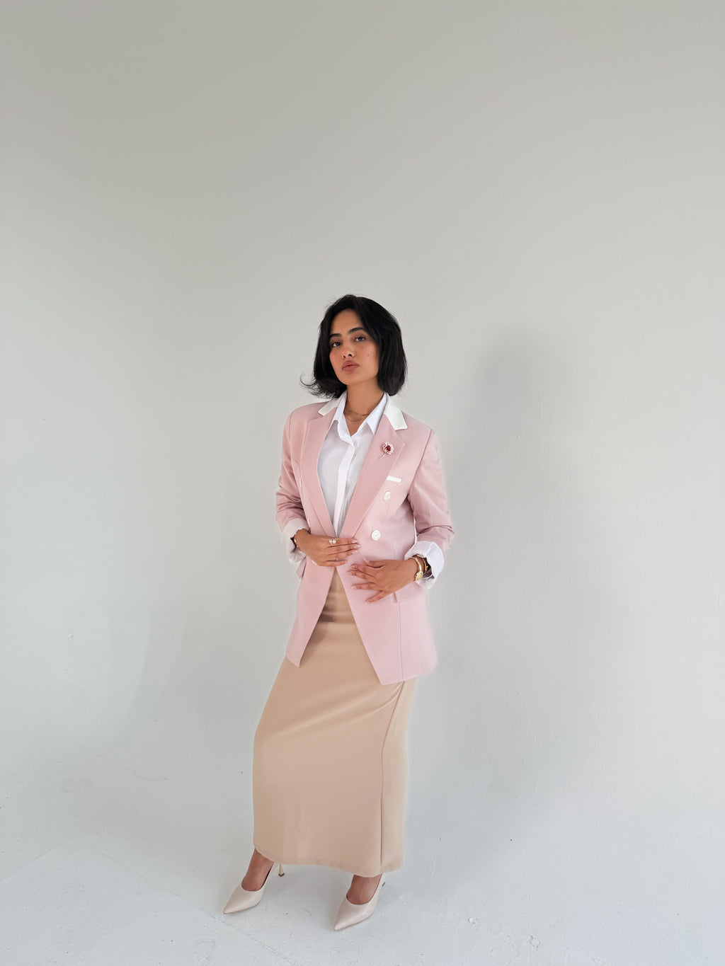 Cashmere & Off-White Blazer
