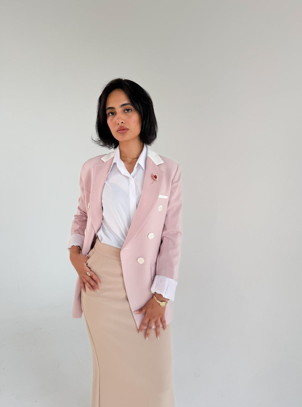 Cashmere & Off-White Blazer