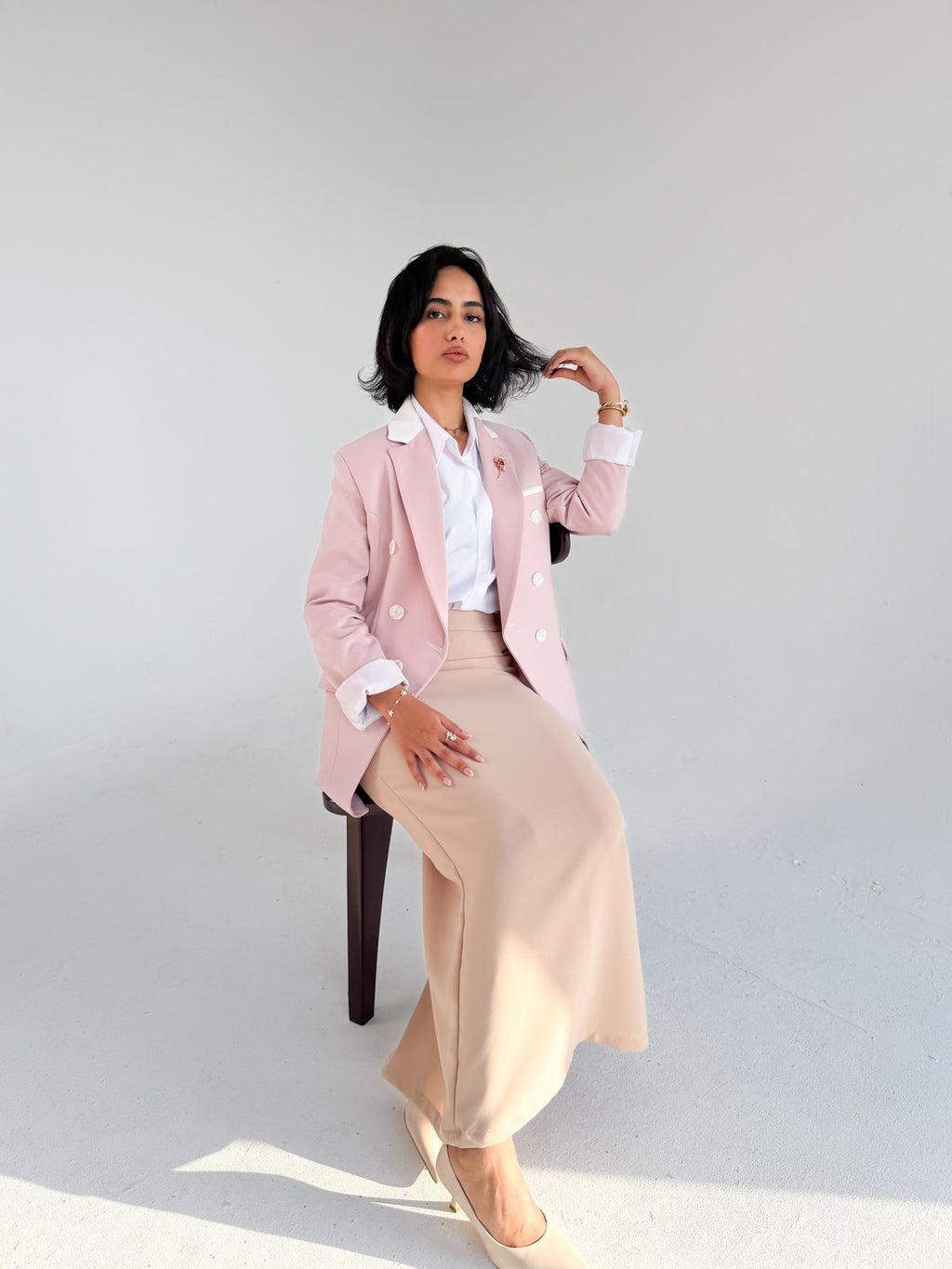 Cashmere & Off-White Blazer