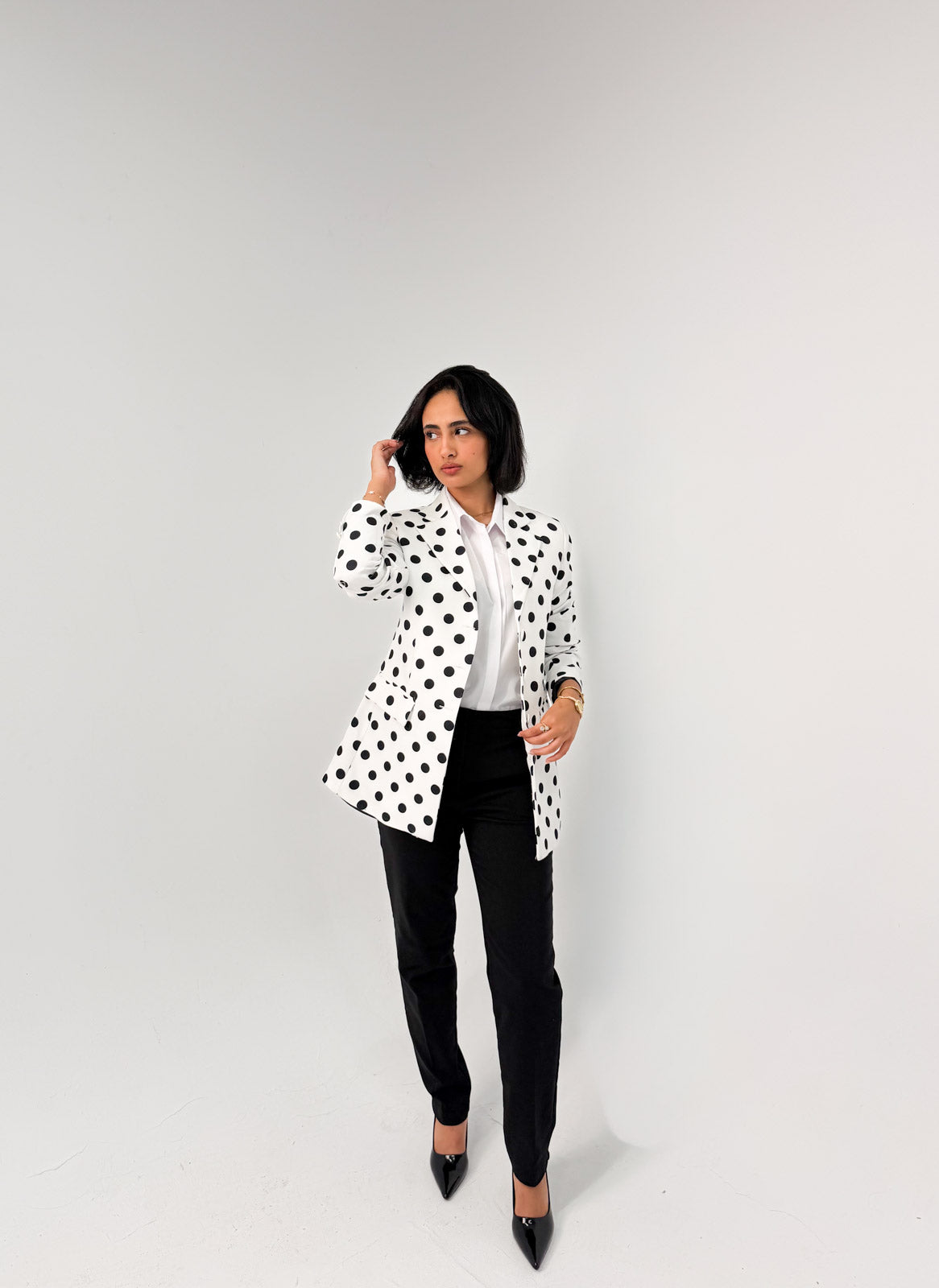 Polka Dot Blazer