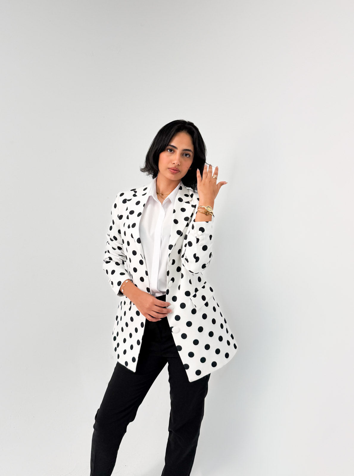 Polka Dot Blazer