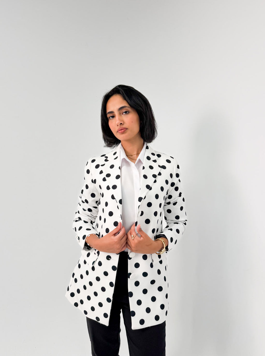 Polka Dot Blazer
