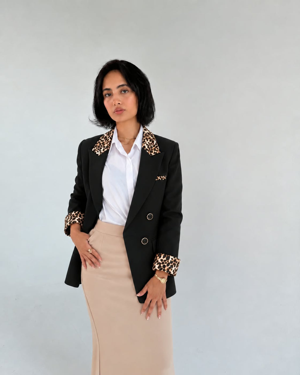 Iconic Black & Tiger Blazer