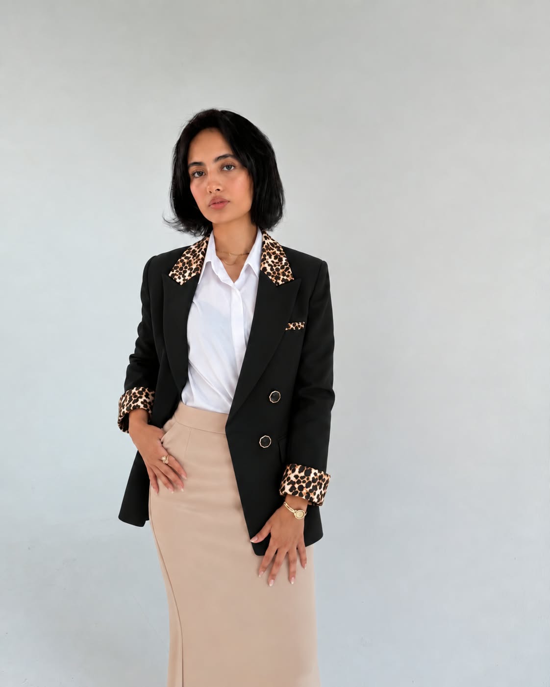 Iconic Black & Tiger Blazer
